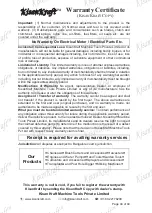 Предварительный просмотр 44 страницы KISANKRAFT KK-TH-525 Operation Manual