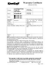 Preview for 1 page of KISANKRAFT KK-WPE-2510 User Manual