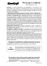 Preview for 16 page of KISANKRAFT KK-WPE-2510 User Manual