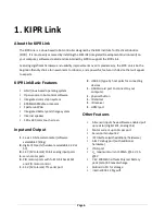 Preview for 6 page of KiSS KIPR Link Manual