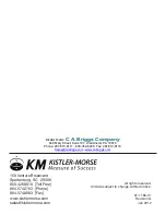 Предварительный просмотр 76 страницы Kistler-Morse STXplus Installation And Operation Manual