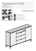 Предварительный просмотр 1 страницы KITALY Casanova 11307404 Assembly Instructions Manual