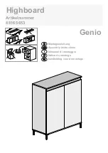 Предварительный просмотр 1 страницы KITALY Genio 4816 5653 Assembly Instructions Manual