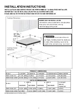 Предварительный просмотр 4 страницы Kitchen and Home INDH-1802-120HX Installation Instructions & User Manual