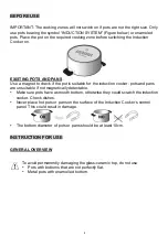 Предварительный просмотр 8 страницы Kitchen and Home INDH-1802-120HX Installation Instructions & User Manual