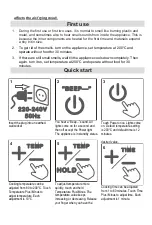 Предварительный просмотр 5 страницы Kitchen Couture KDF-540D-3 User Manual