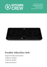 KITCHEN CREW Double Induction Hob Instruction Manual preview