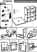 Preview for 1 page of KITCHEN KIT Single Wall Cabinet Instructions