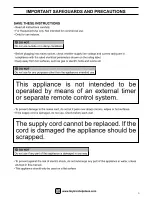 Preview for 3 page of Kitchen Perfected E2112 Operating Instructions Manual