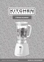 kitchen Selectives BL-350 Product Instruction Manual preview