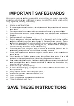 Preview for 3 page of kitchen Selectives BL-350 Product Instruction Manual