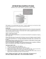 Preview for 3 page of kitchen Selectives SC-15RD Instruction Manual