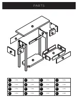 Предварительный просмотр 2 страницы Kitchen Stuff Plus CATANIA CONSOLE TABLE WITH DRAWER Assembly Instructions Manual