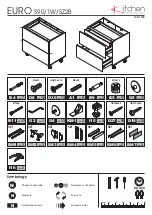 Kitchen EURO S90/1W/SZ2B Assembly Instructions Manual предпросмотр