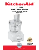 Предварительный просмотр 1 страницы KitchenAid 12 CUP KFP750 Instructions Manual