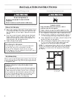 Preview for 4 page of KitchenAid 12828153 Use And Care Manual