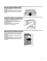 Preview for 15 page of KitchenAid 20' Freestanding/built-in side by side Refrigerator Use And Care Manual