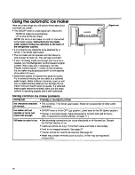 Preview for 16 page of KitchenAid 20' Freestanding/built-in side by side Refrigerator Use And Care Manual