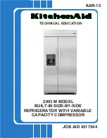 Предварительный просмотр 1 страницы KitchenAid 2003 M Technical Education