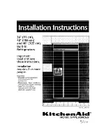 Предварительный просмотр 1 страницы KitchenAid 2003757 Installation Instructions Manual