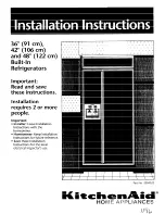 Preview for 1 page of KitchenAid 2004022 Installation Instructions Manual