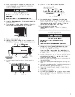 Предварительный просмотр 7 страницы KitchenAid 2005 Installation Instructions And Use And Care Manual