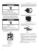 Предварительный просмотр 8 страницы KitchenAid 2005 Installation Instructions And Use And Care Manual