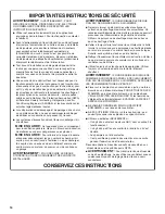 Предварительный просмотр 14 страницы KitchenAid 2005 Installation Instructions And Use And Care Manual