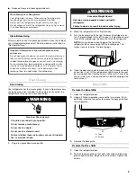 Preview for 5 page of KitchenAid 2300274 Refrigerator Use & Care Manual