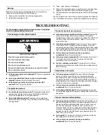 Preview for 9 page of KitchenAid 2300276B Use And Care Manual