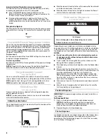 Preview for 6 page of KitchenAid 2308392 Use & Care Manual