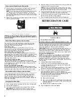 Preview for 8 page of KitchenAid 2308392 Use & Care Manual