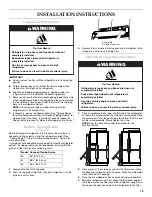 Предварительный просмотр 19 страницы KitchenAid 2316565B Installation Manual