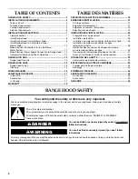 Preview for 2 page of KitchenAid 30" (76.2 CM) COMMERCIAL STYLE WALL-MOUNT CANOPY RANGE HOOD Installation Instructions And Use And Care Manual