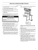 Preview for 7 page of KitchenAid 30" (76.2 CM) COMMERCIAL STYLE WALL-MOUNT CANOPY RANGE HOOD Installation Instructions And Use And Care Manual