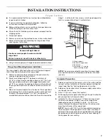 Предварительный просмотр 7 страницы KitchenAid 30" (76.2 CM) COMMERCIAL STYLE WALL-MOUNT CANOPY RANGE HOOD Installation Instructions And Use And Care Manual