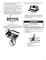 Preview for 9 page of KitchenAid 30" (76.2 CM) SLIDE-OUT RANGE HOOD Installation Instructions And Use & Care Manual