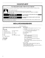 Предварительный просмотр 2 страницы KitchenAid 30" (76.2 CM) WALL-MOUNT CANOPY RANGE HOOD Installation Instructions Manual