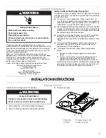 Предварительный просмотр 7 страницы KitchenAid 30" (76.2 CM) WALL-MOUNT CANOPY RANGE HOOD Installation Instructions Manual