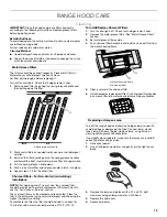 Preview for 13 page of KitchenAid 30" Installation Instructions And Use And Care Manual