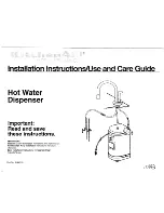 Preview for 1 page of KitchenAid 3184330 Installation Instructions And Use & Care Manual