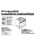 Preview for 1 page of KitchenAid 3186508 Installation Instructions Manual