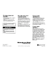 Preview for 7 page of KitchenAid 3186508 Installation Instructions Manual