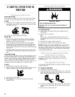 Preview for 10 page of KitchenAid 3405635 Use & Care Manual