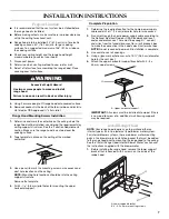 Preview for 7 page of KitchenAid 36" (91.4 cm) and 48" (121.9 cm) Installation Instructions And Use & Care Manual