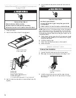 Preview for 14 page of KitchenAid 36" (91.4 cm) and 48" (121.9 cm) Installation Instructions And Use & Care Manual