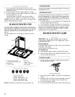 Preview for 10 page of KitchenAid 36" (91.4 CM) ISLAND CANOPY Installation Instructions And Use & Care Manual