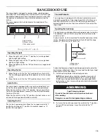 Preview for 15 page of KitchenAid 36" Installation Instructions And Use & Care Manual