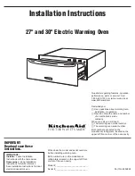 Preview for 1 page of KitchenAid 4452828 Installation Instructions Manual