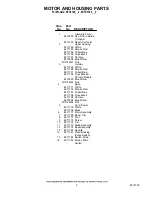 Preview for 3 page of KitchenAid 4KFC3100BU2 Parts List